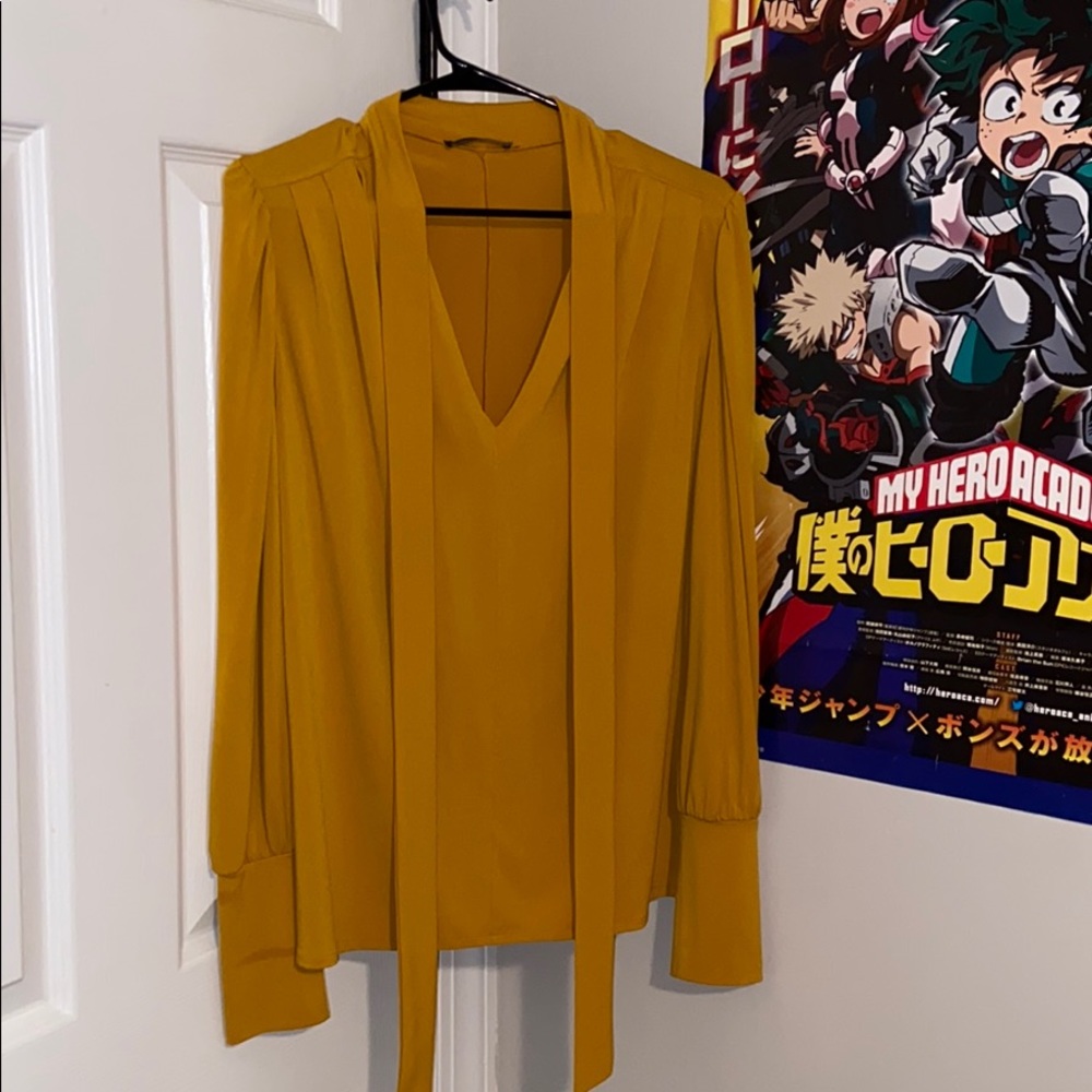 Zara Yellow mustard Blouse
